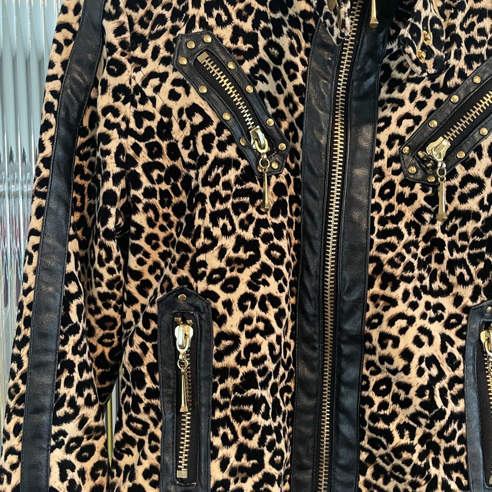 Velvet leopard Jacket - Picture 3 of 7